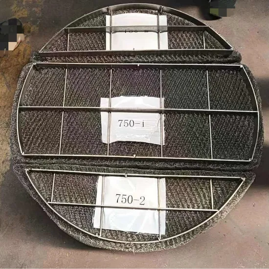 SS304L 316L Metal Knitted Wire Mesh Demister Pad Mist Eliminator Demister